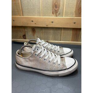 Converse Womens All Star Low-Top Sneakers Size 8 / 39 EU Metallic Shimmer